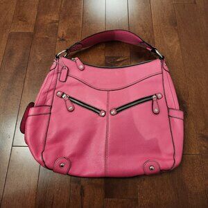 Danier pink leather shoulder bag